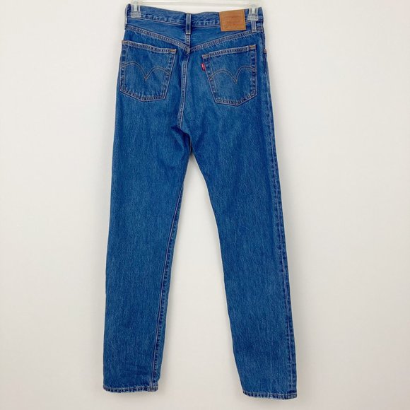 Levi's 501 Straight Leg Jeans Size 26 x 32 Oxnard Athens Button Fly 100% Cotton - Picture 3 of 15